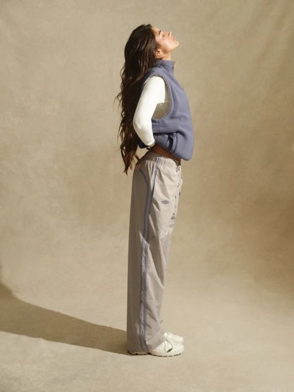Set Active track drawstring straight leg pants